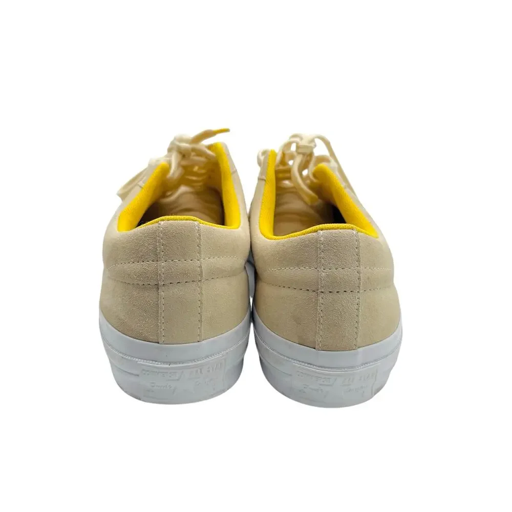 Converse Mens One Star Pinstripe Low Top Suede Yellow‎ Men’s Size 11
